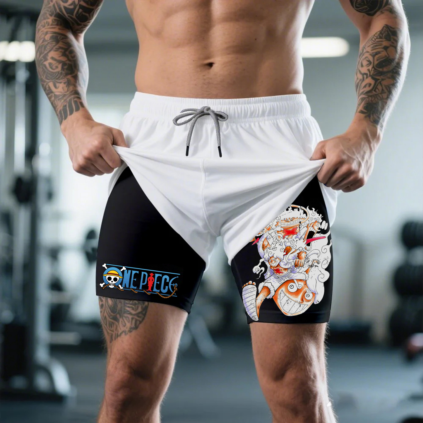 Unisex One Piece Anime Shorts | Luffy Gear 5