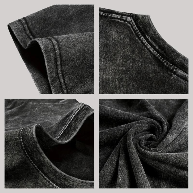 Sung Jin-Woo Solo Leveling Anime Double Printed Oversize Lightweight Acid Washed Tee-Limited Edition