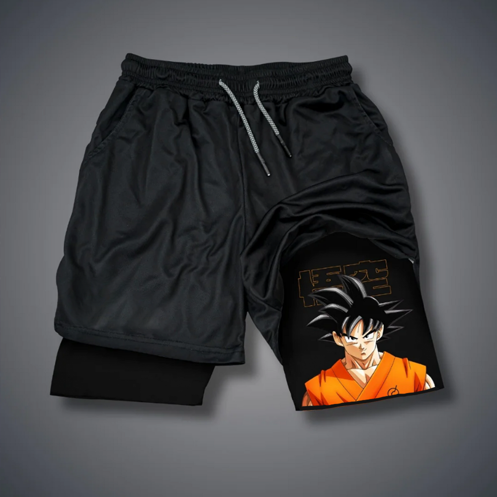 Casual Dragon Ball Anime Goku Printed Gym Shorts