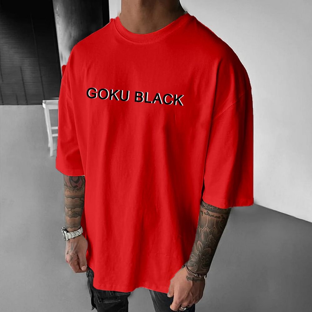 Unisex Oversized Anime Print T-Shirt