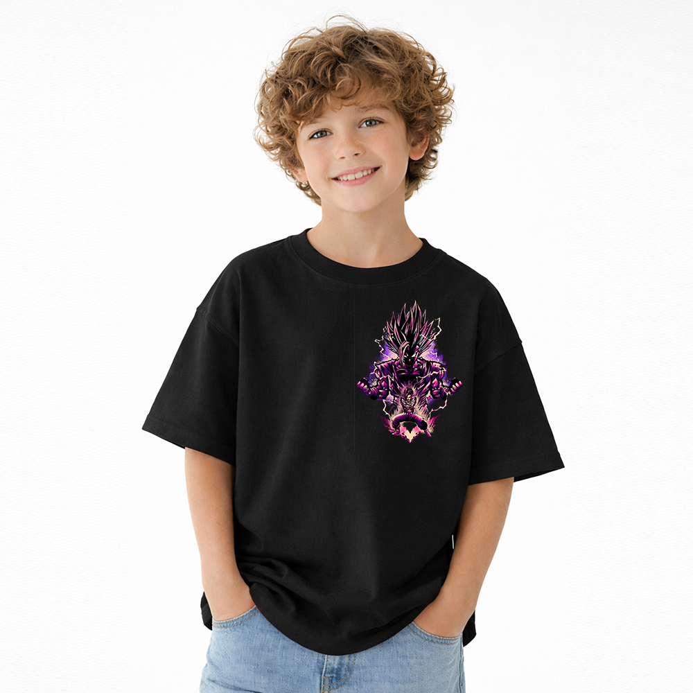 Dragon Ball Anime Graphic T-Shirt for Kids Cartoon Print Cotton Tee
