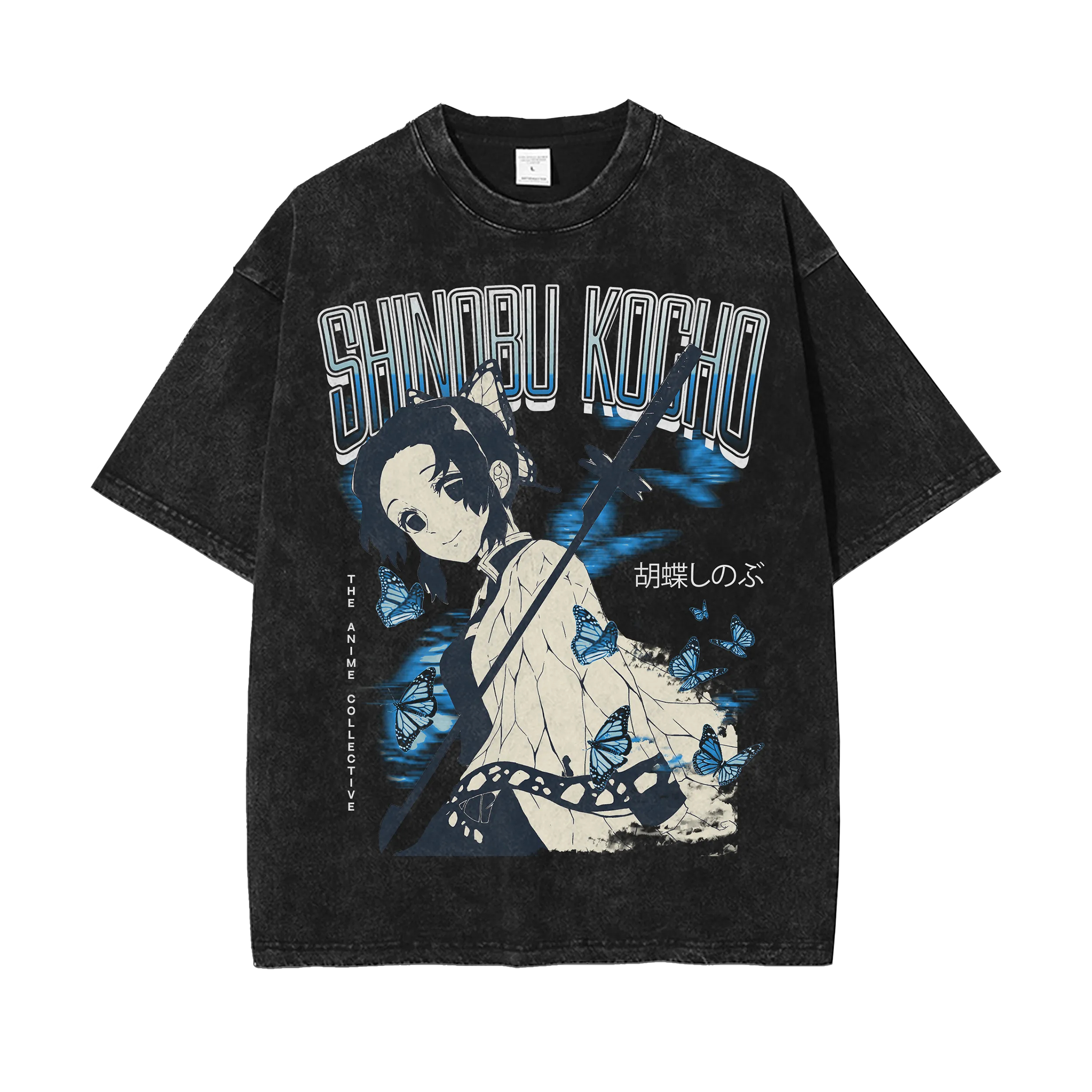 Shinobu Kocho Vintage Oversized T-Shirt | Demon Slayer-comicclothing