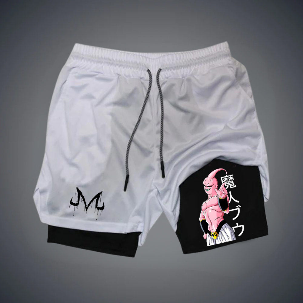 Unisex Casual Anime MAJIN BUU Gym Shorts