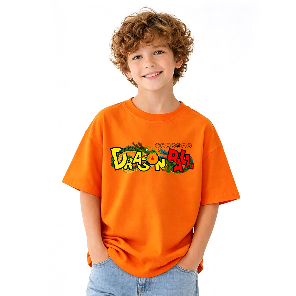 Dragon Ball Anime Graphic T-Shirt for Kids Cartoon Print Cotton Tee