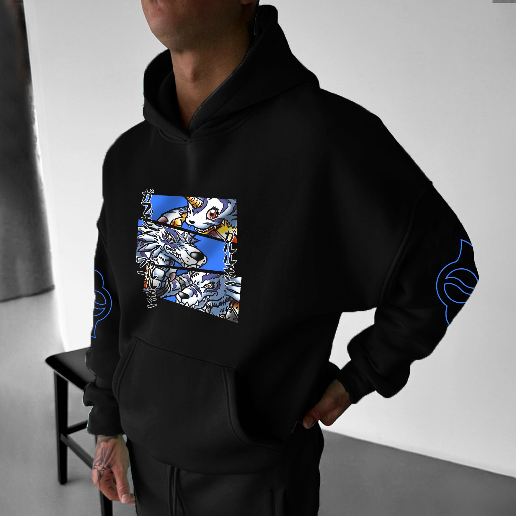 Unisex “Digimon” Anime Style Retro Hoodie-comicclothing