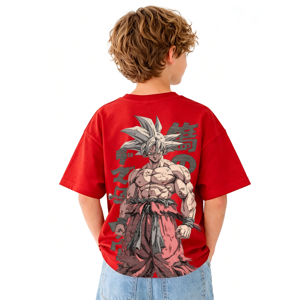 Dragon Ball Anime Graphic T-Shirt for Kids Cartoon Print Cotton Tee