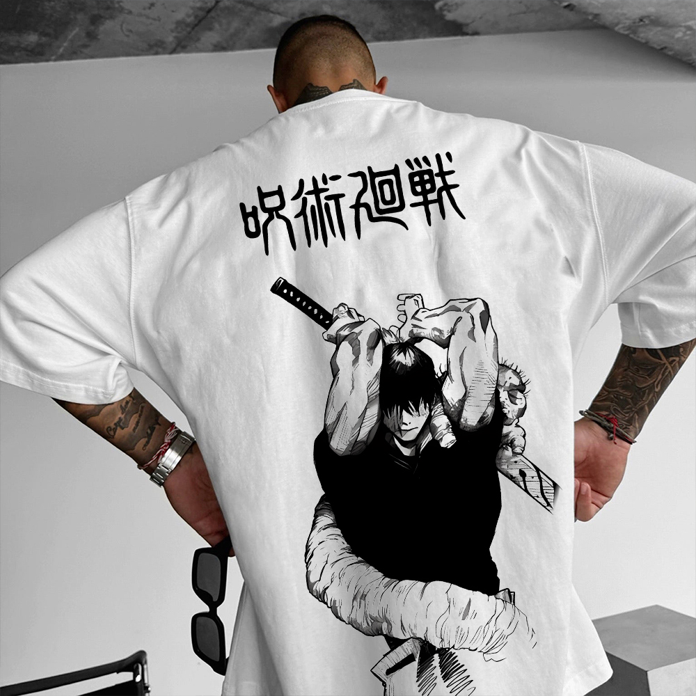 Oversized Unisex AnimePrint T-Shirt