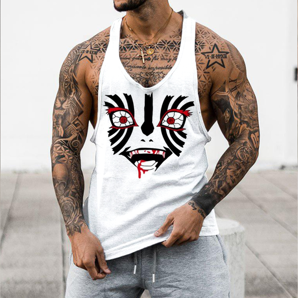 Men's Casual Anime Sports Vest-comicclothing