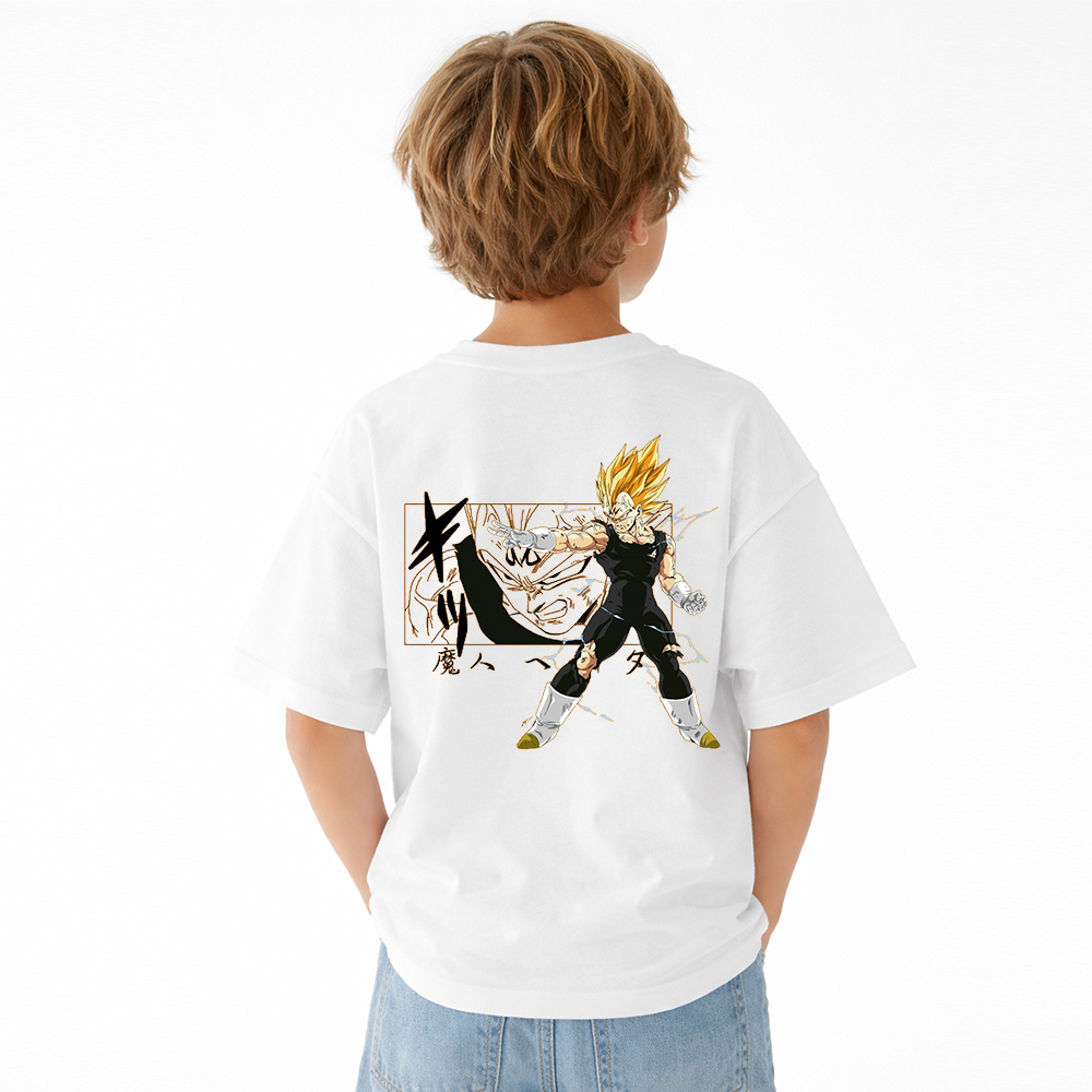 Dragon Ball Anime Graphic T-Shirt for Kids Cartoon Print Cotton Tee