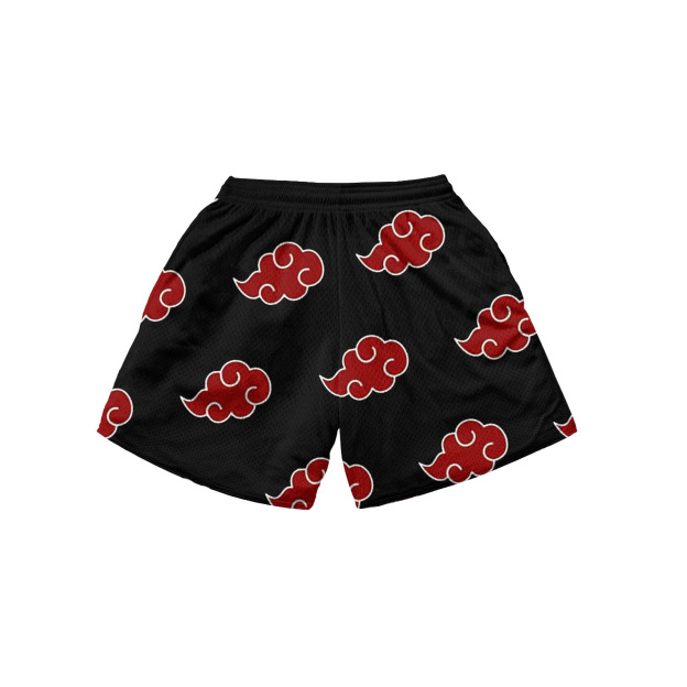 Men's Akatsuki Print Panel Shorts-comicclothing