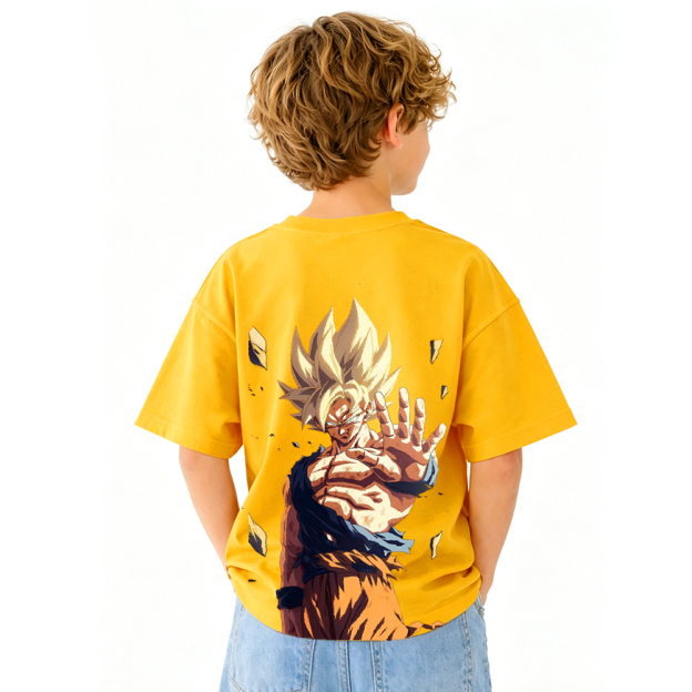 Dragon Ball Anime Graphic T-Shirt for Kids Cartoon Print Cotton Tee