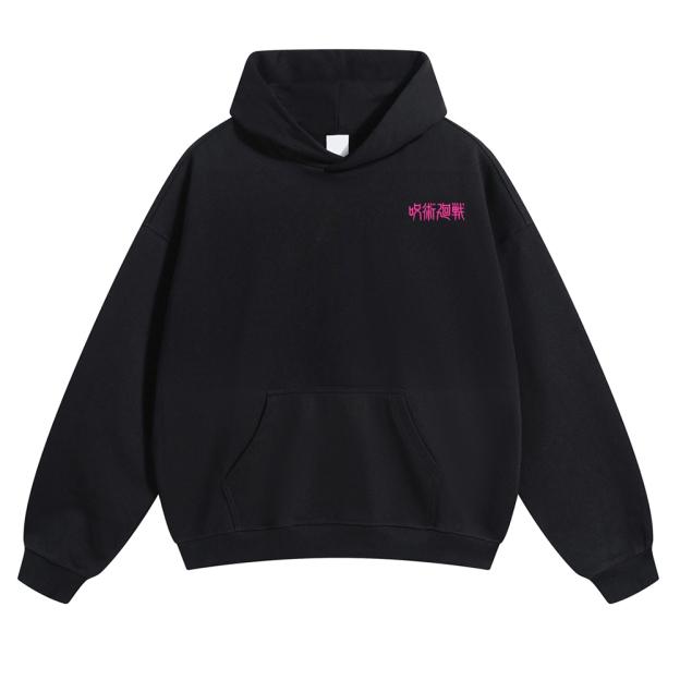 Oversized Unisex Jujutsu Kaisen Anime Print Hoodie