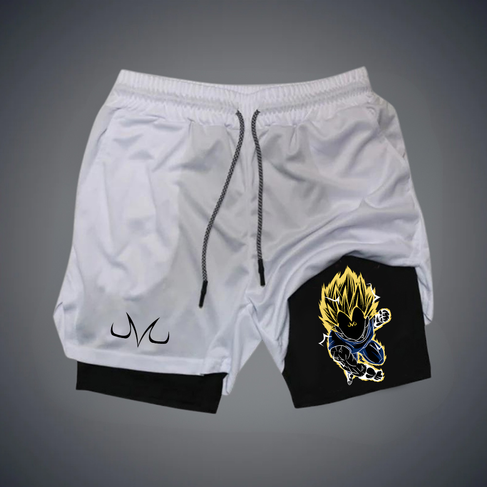 Unisex Casual Anime Vegeta Gym Shorts
