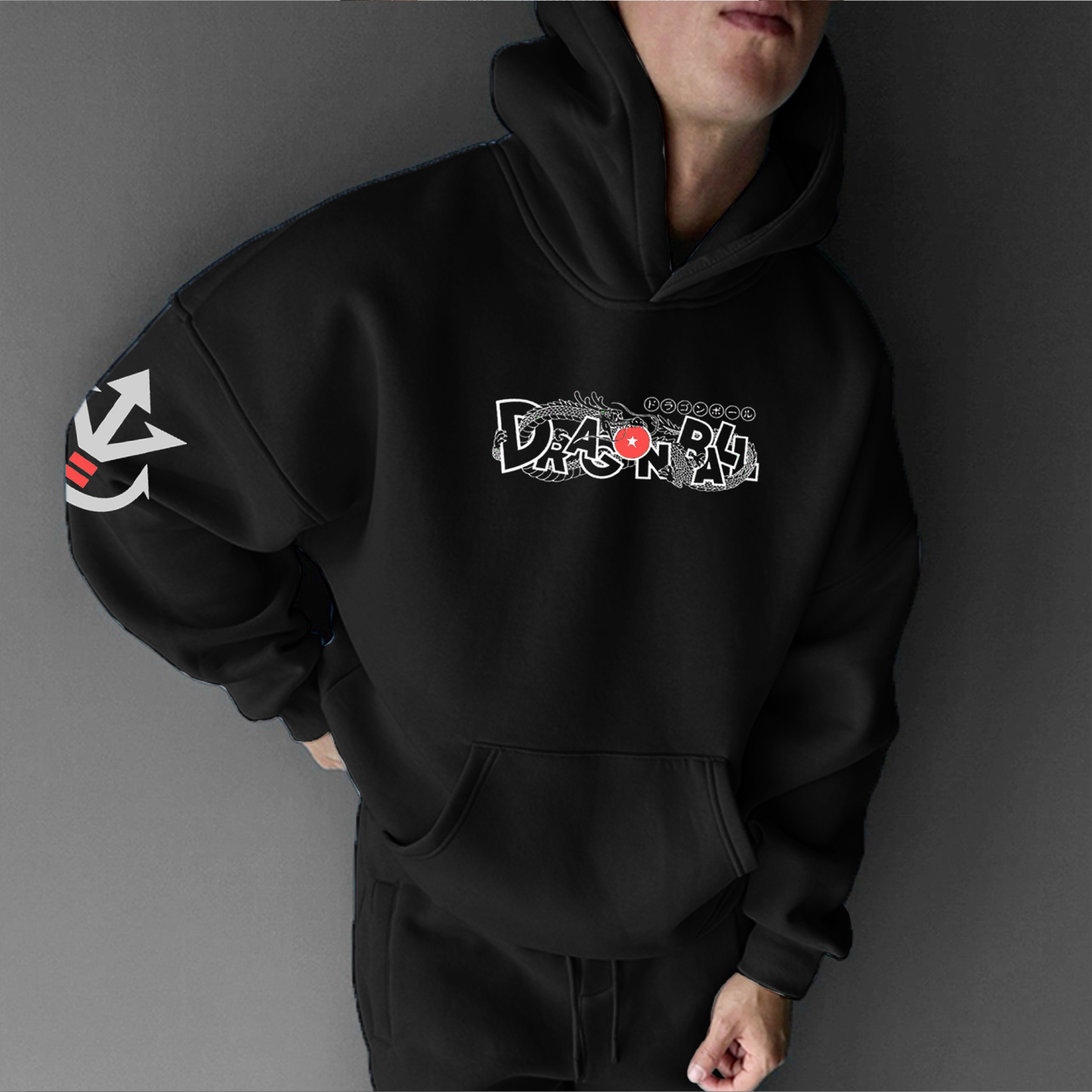 Unisex Anime Print Casual Oversized Hoodie