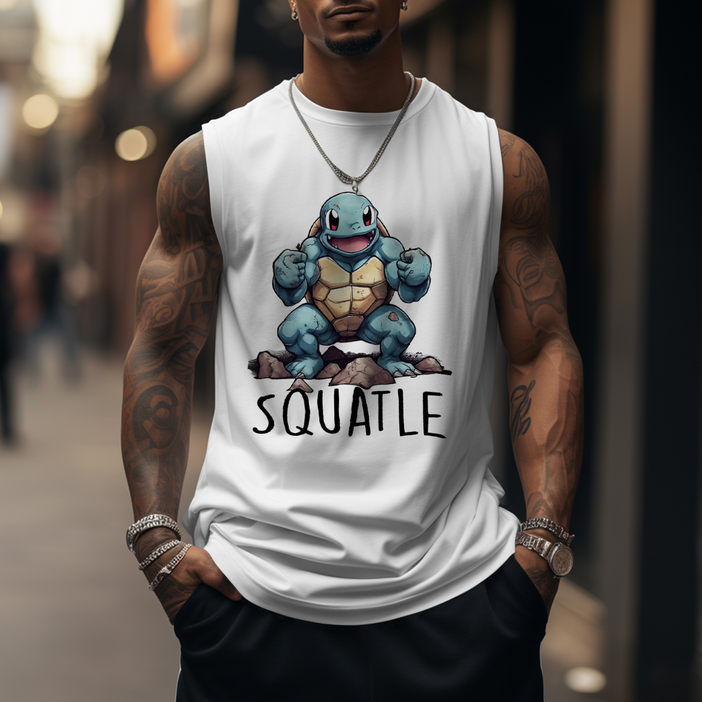 Unisex “Pokémon” Casual Anime Tank Top
