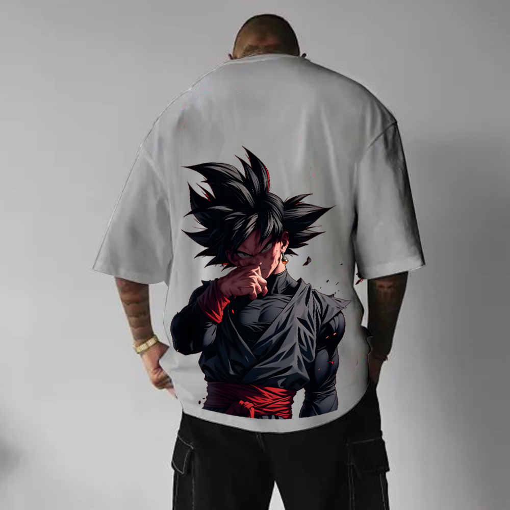 Unisex Oversized Anime Print T-Shirt