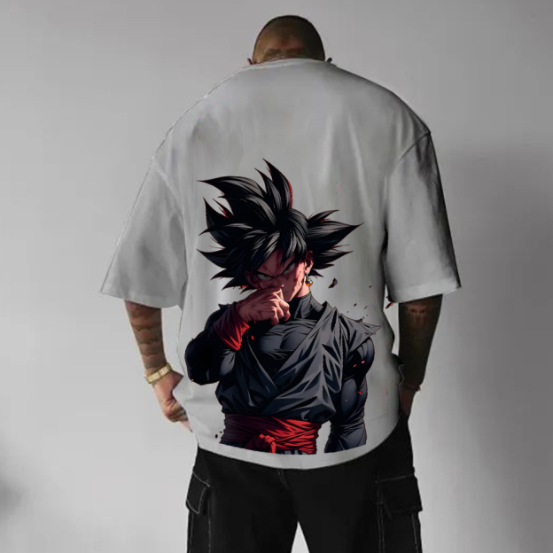 Unisex Oversized Anime Print T-Shirt