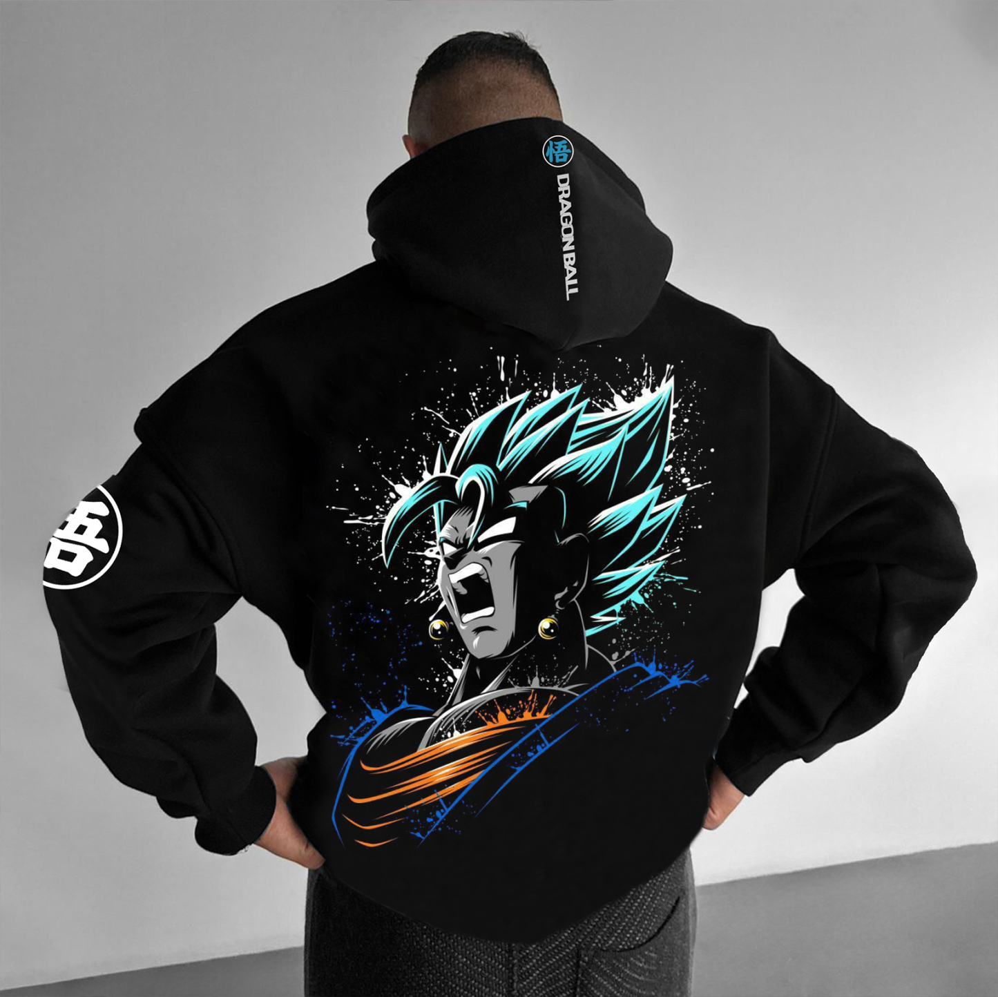 Anime "Dragon Ball" Character "Super Saiyan" Pattern Print Hoodie