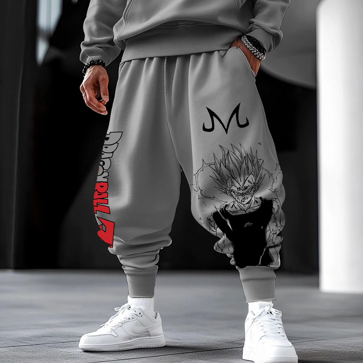 Unisex Anime Loose Harem Pants