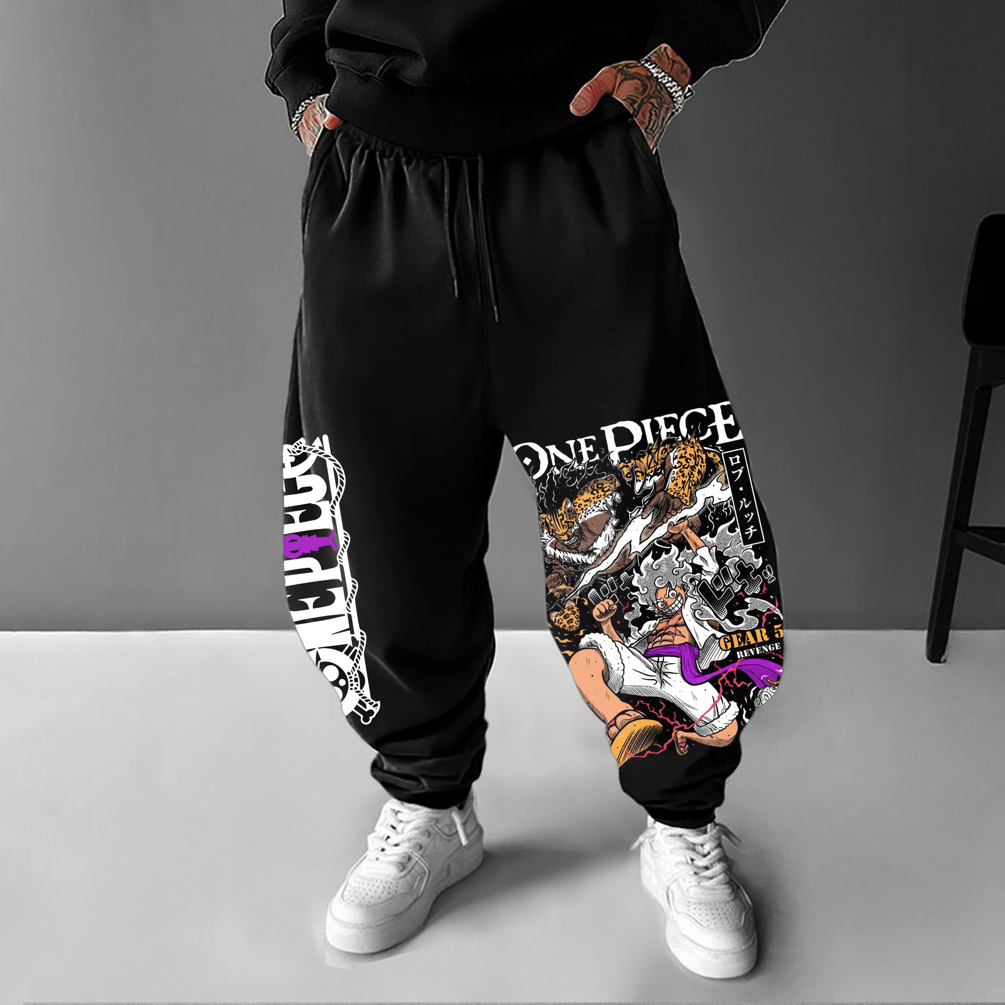 Unisex Anime Printed Gift Oversized Harem Pants
