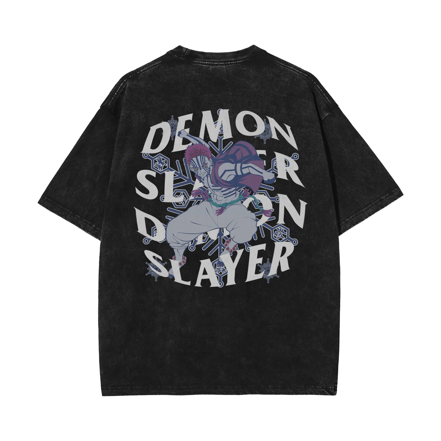 Akaza 2.0 Vintage Oversized T-Shirt | Demon Slayer-comicclothing