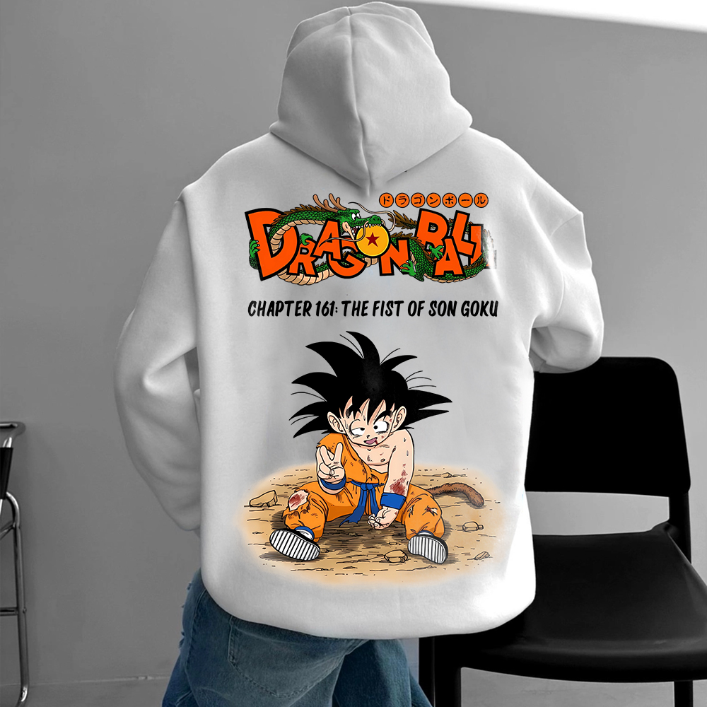 Oversized Unisex Anime Print Hoodie