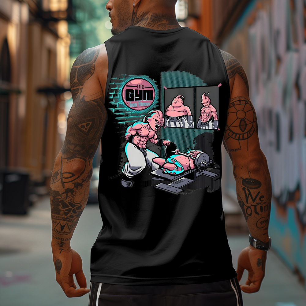 Unisex Casual Anime MAJIN BUU Gym Tank Top