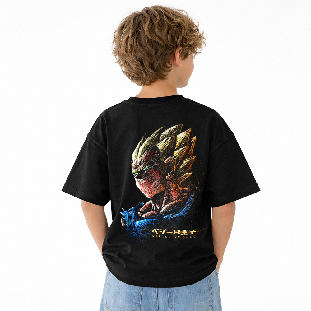 Dragon Ball Anime Graphic T-Shirt for Kids Cartoon Print Cotton Tee