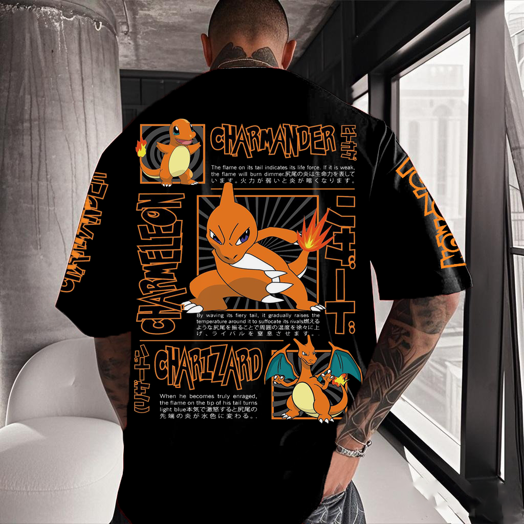 Anime Inspired Vintage Short Sleeved T-Shirt