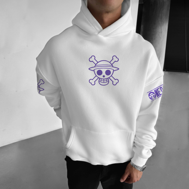 Oversized Monkey D.  Gear 5 Hoodie-Anime x kingdom
