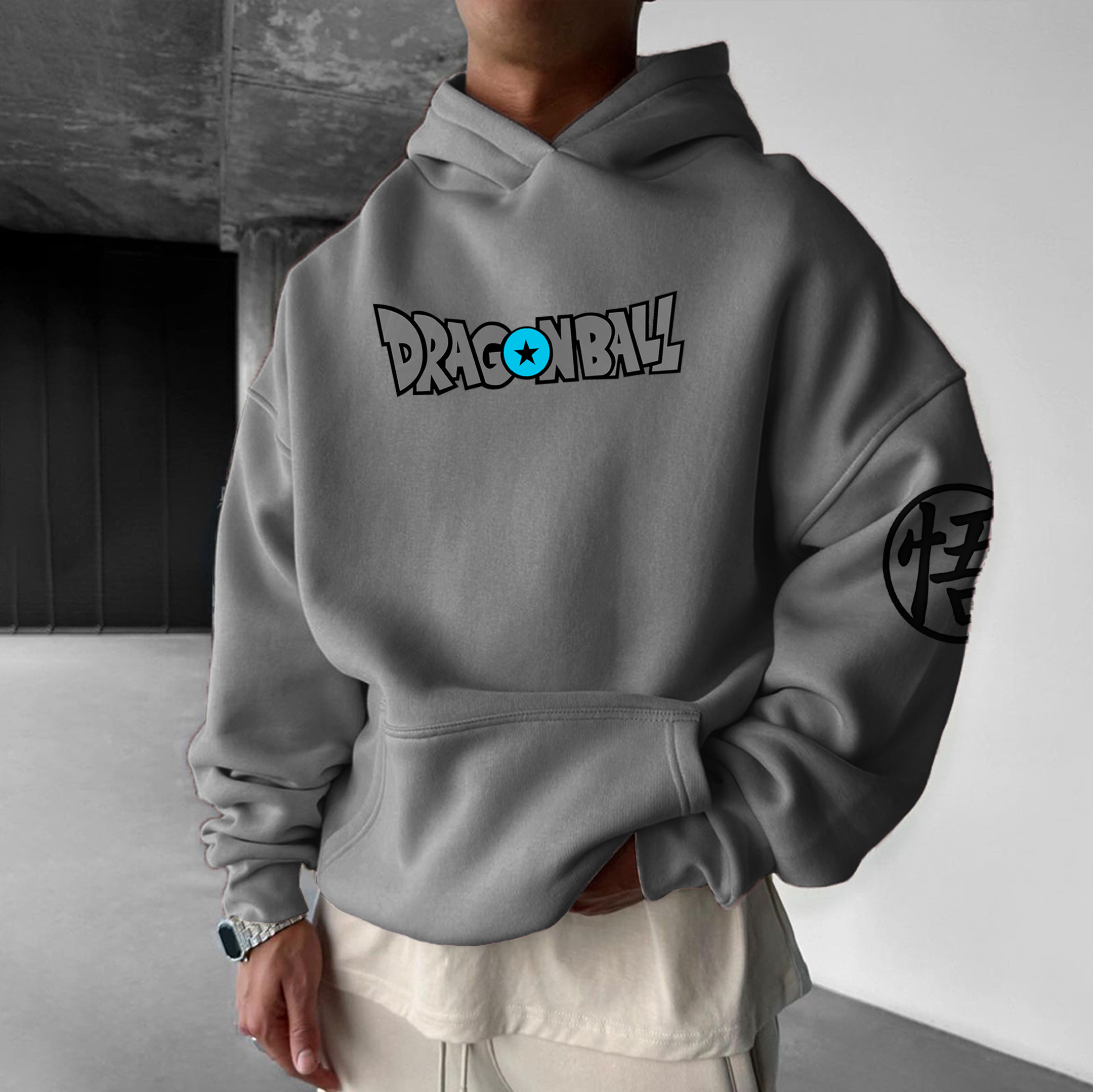 Unisex Anime Printed Casual Oversized Hoodie