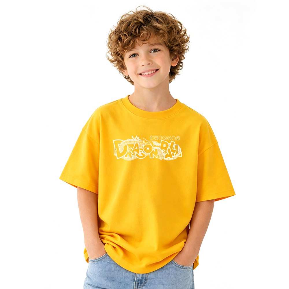 Dragon Ball Anime Graphic T-Shirt for Kids Cartoon Print Cotton Tee