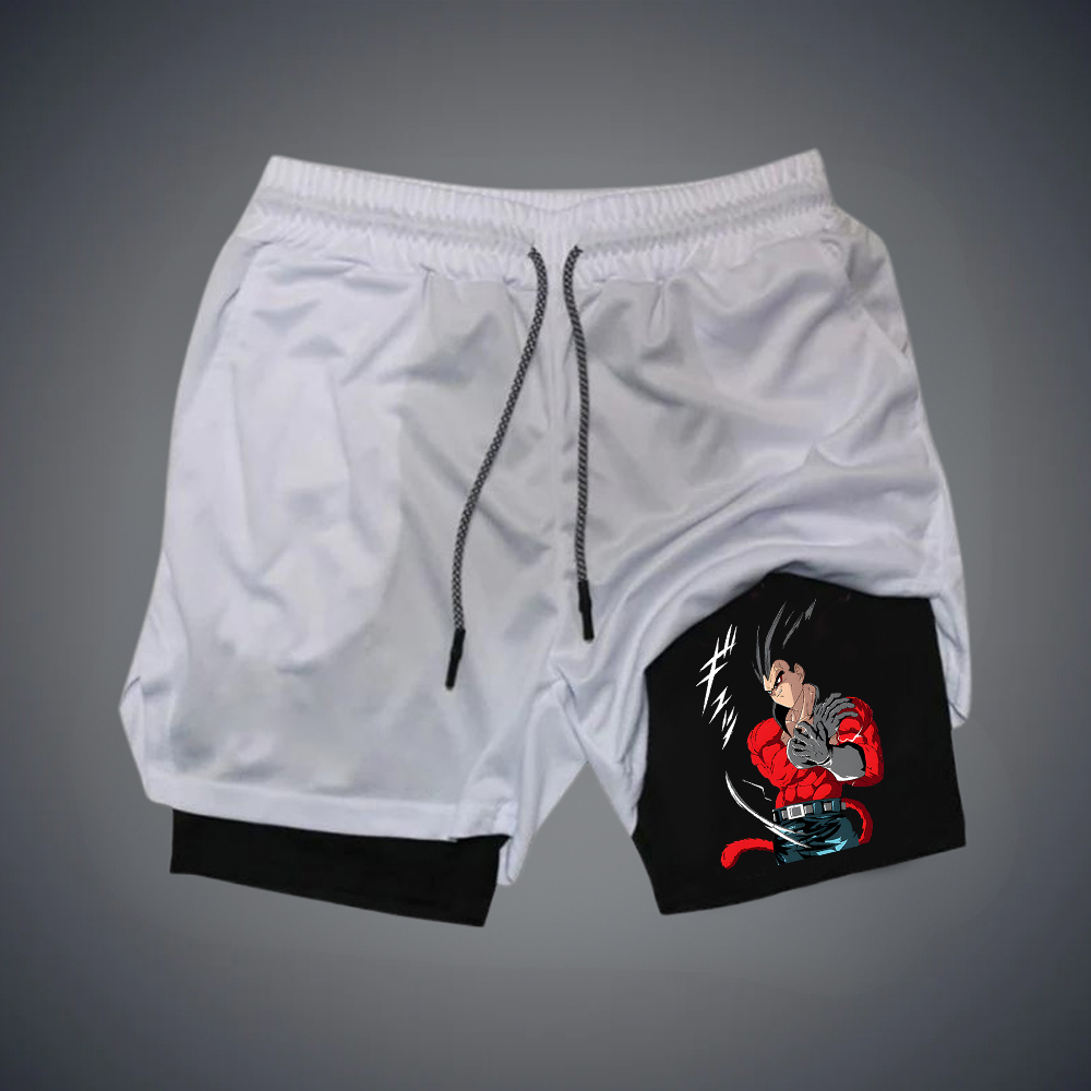 Men's Casual Anime Vegeta Gym Shorts