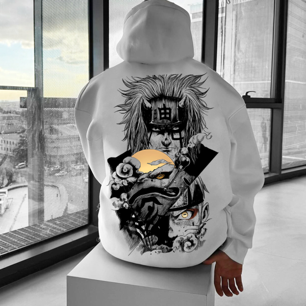 Unisex Casual  Anime “Anime”  Print Oversized Hoodie-comicclothing