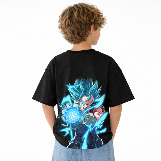 Dragon Ball Anime Graphic T-Shirt for Kids Cartoon Print Cotton Tee
