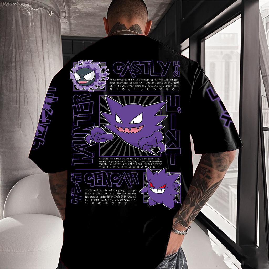 Anime Inspired Vintage T-Shirt Print Streetwear