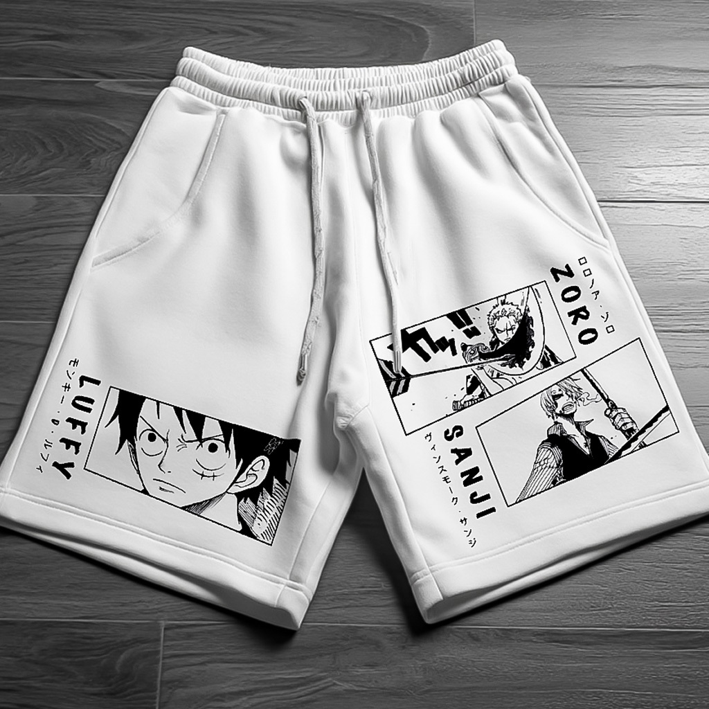 New And Trendy Anime Pattern Shorts For Spring And Summer-comicclothing