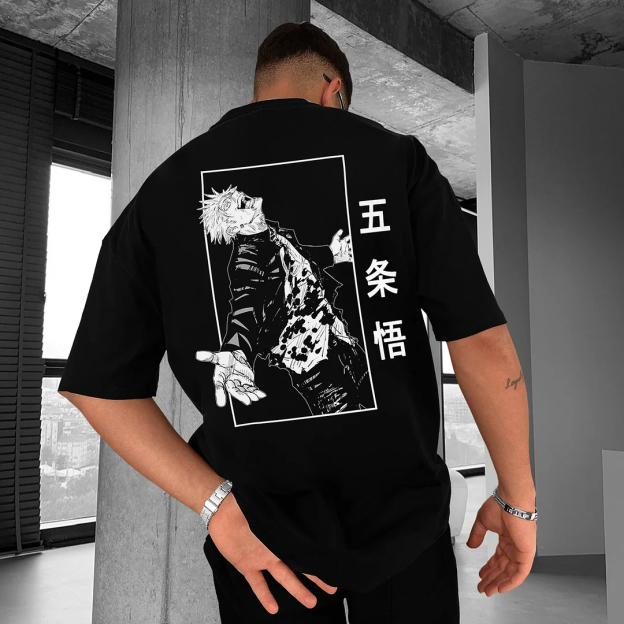 Unisex Casual Anime Print T-shirt Jujutsu Kaisen T-shirt