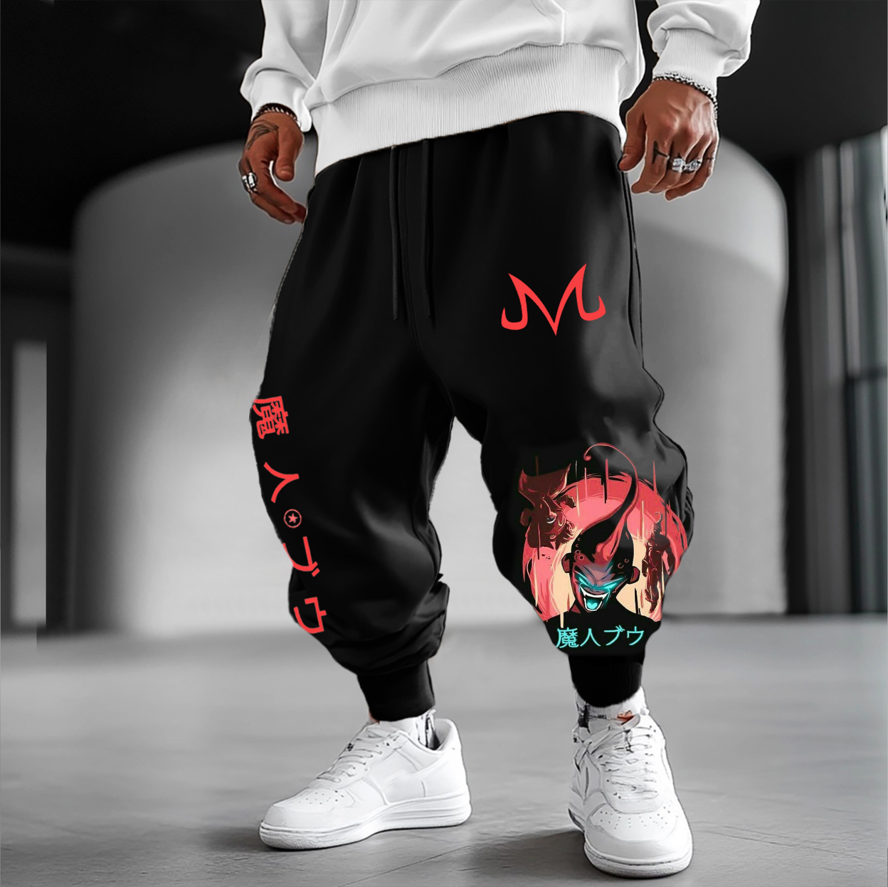 Unisex Anime Printed Gift Oversized Harem Pants