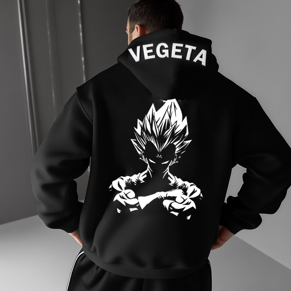 Oversized Unisex Anime Print Hoodie