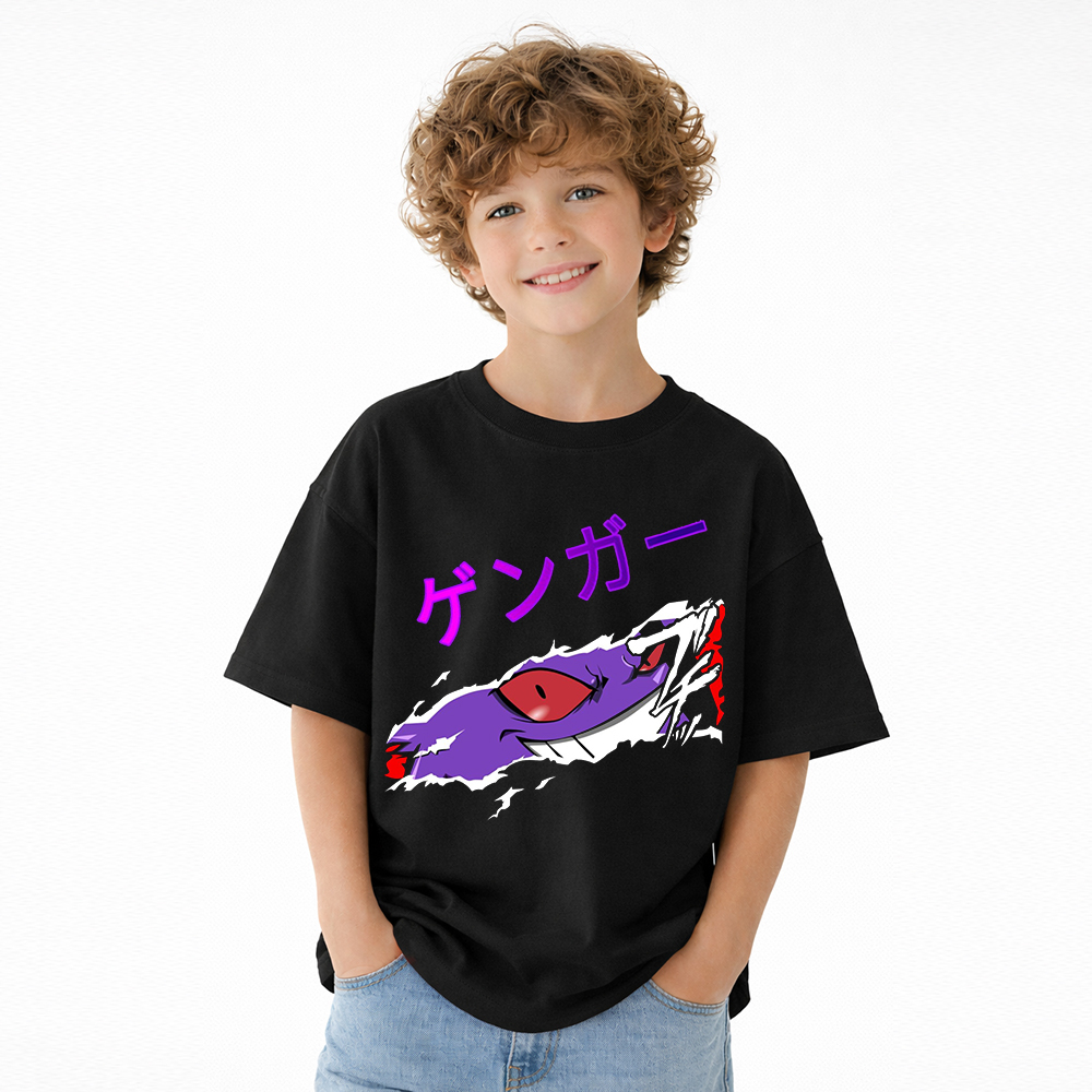 Pokémon Graphic T-Shirt for Kids Cartoon Print Cotton Tee
