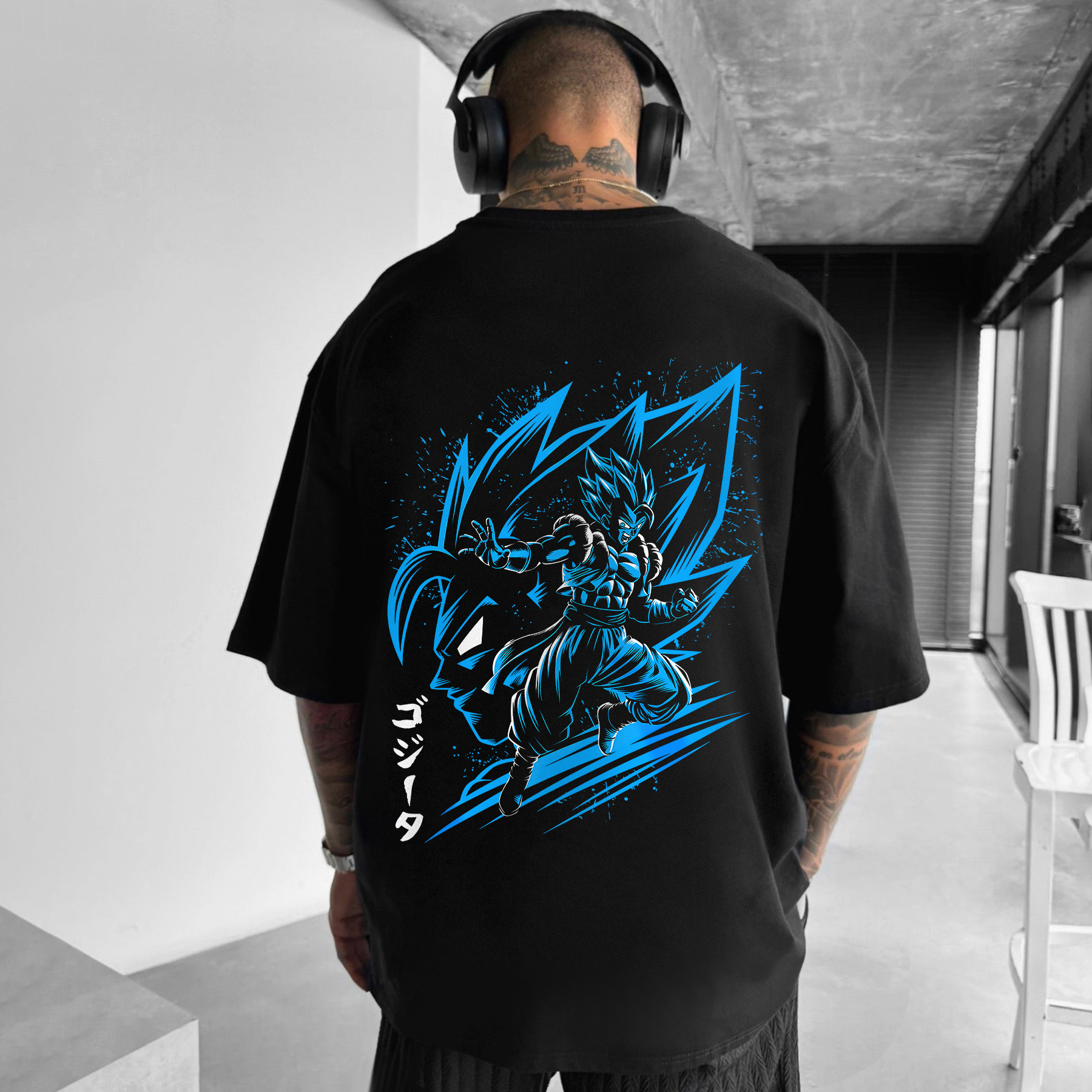 Unisex loose DB anime simple printed T-shirt