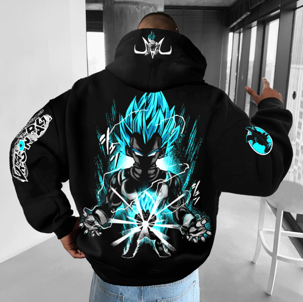 Unisex Anime Graphic Streetwear Vintage Hoodie