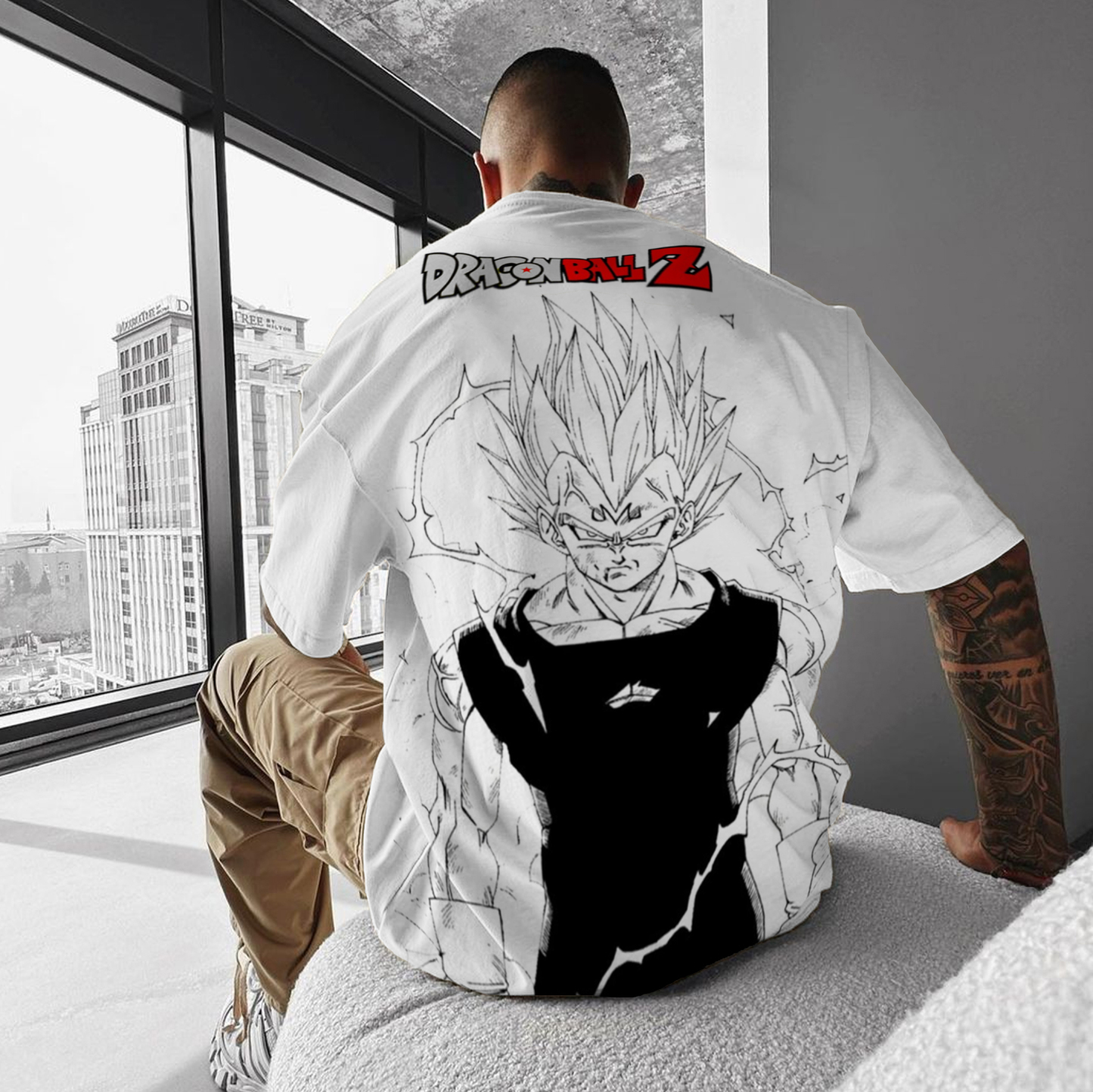 Unisex Dragon Ball Majin Vegeta Print T-Shirt