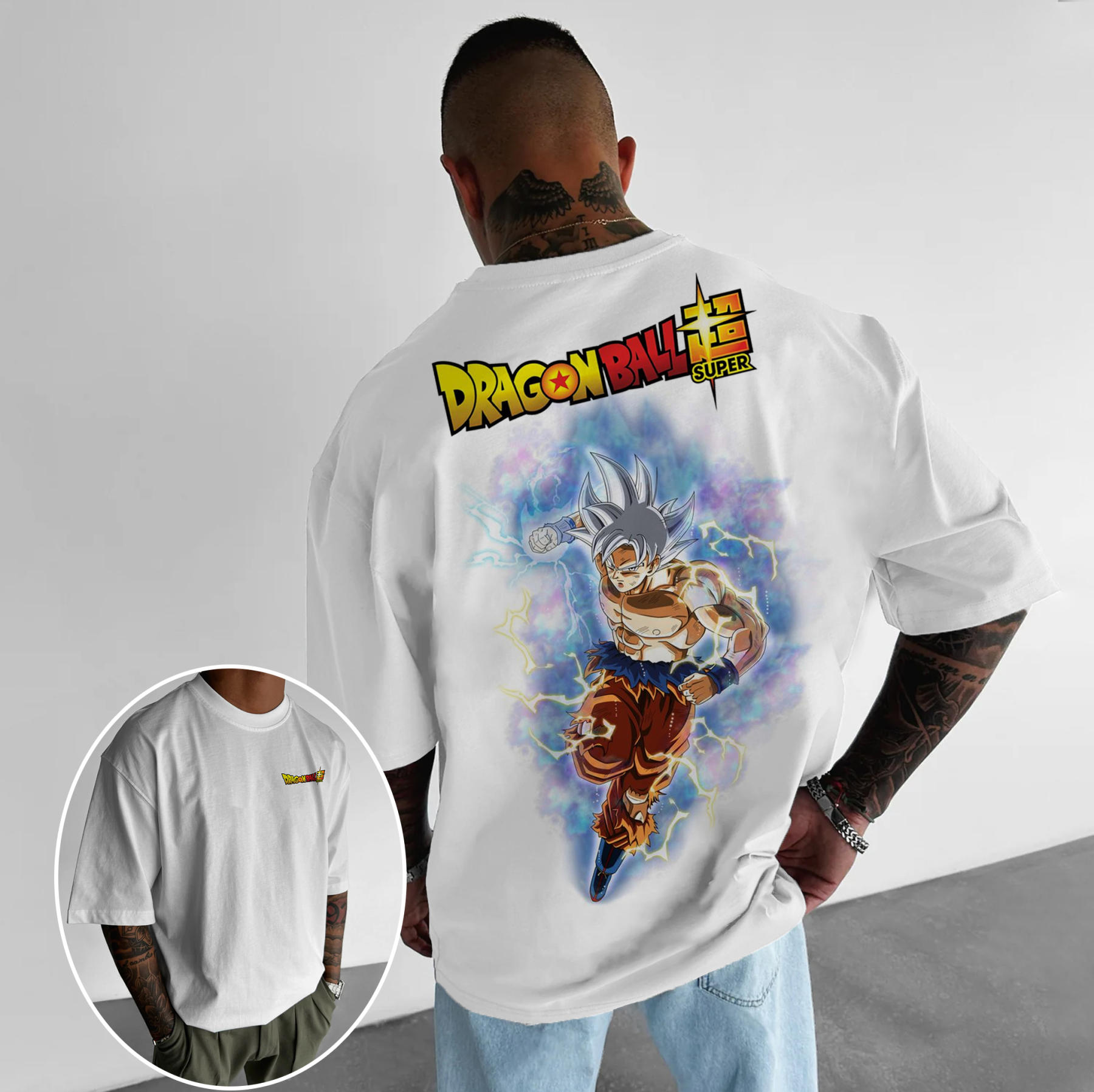 Unisex Oversized Goku Free Extreme Will Power Anime Print T-shirt