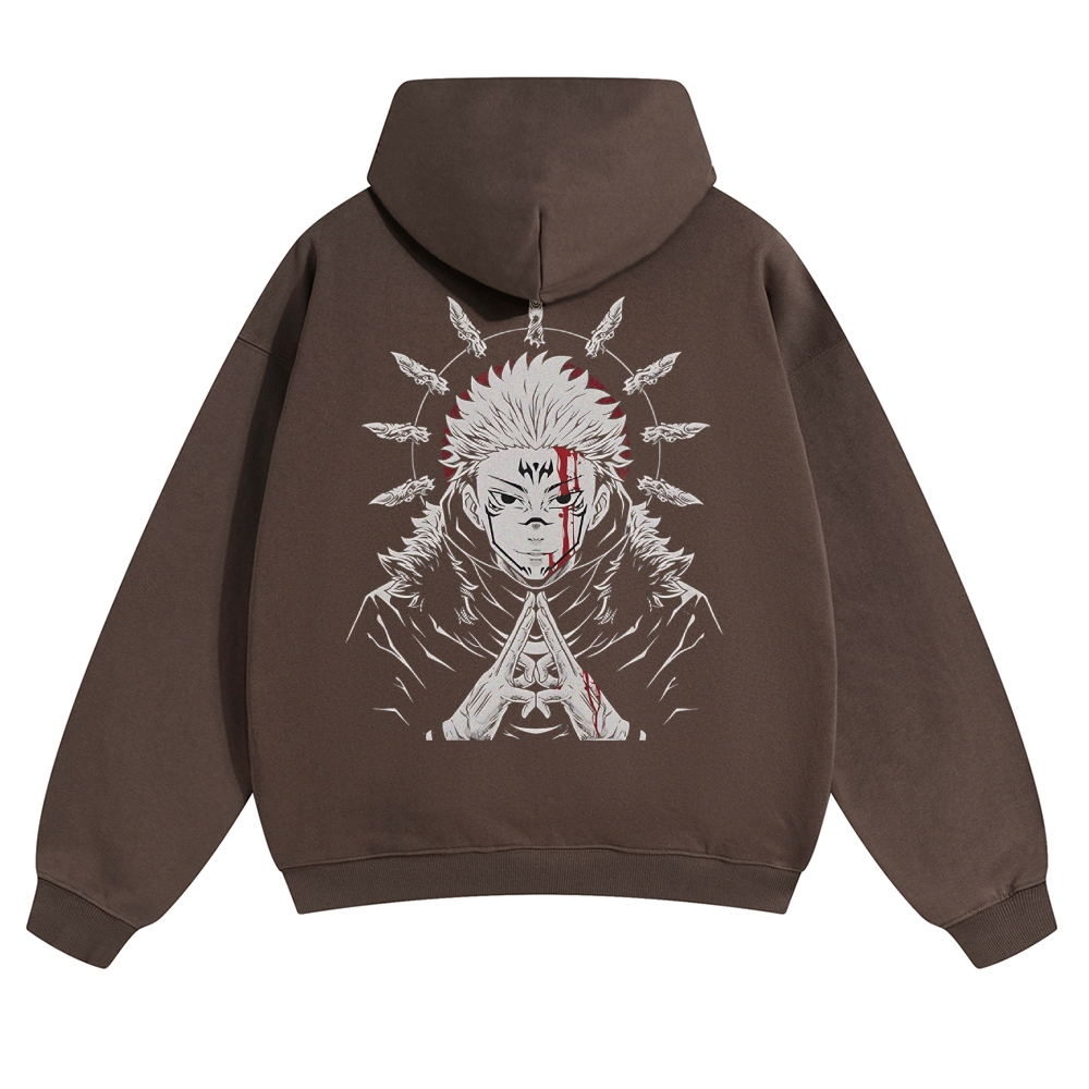 Unisex Casual Anime Print Hoodie