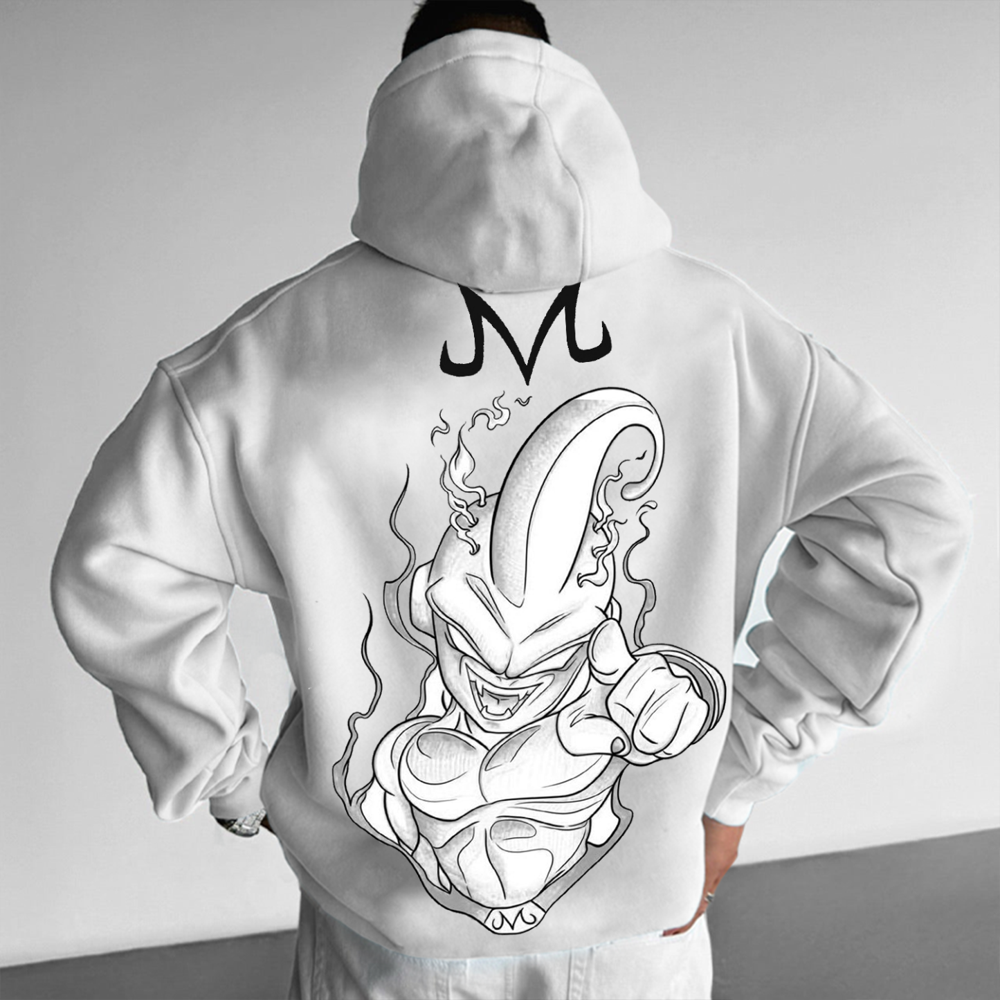 Oversized Print Hoodie