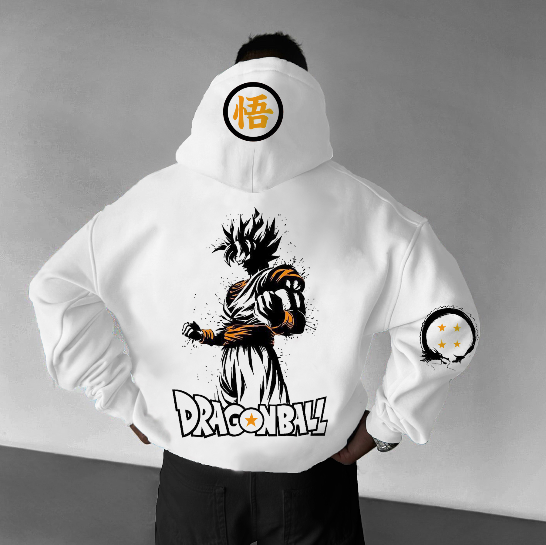 Unisex Anime Print Casual Oversized Hoodie