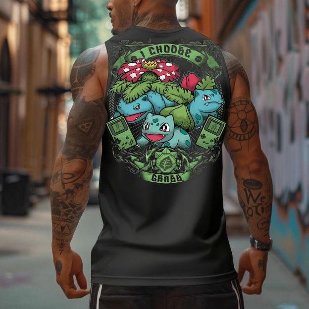Unisex Anime Sleeveless Tank Top-comicclothing