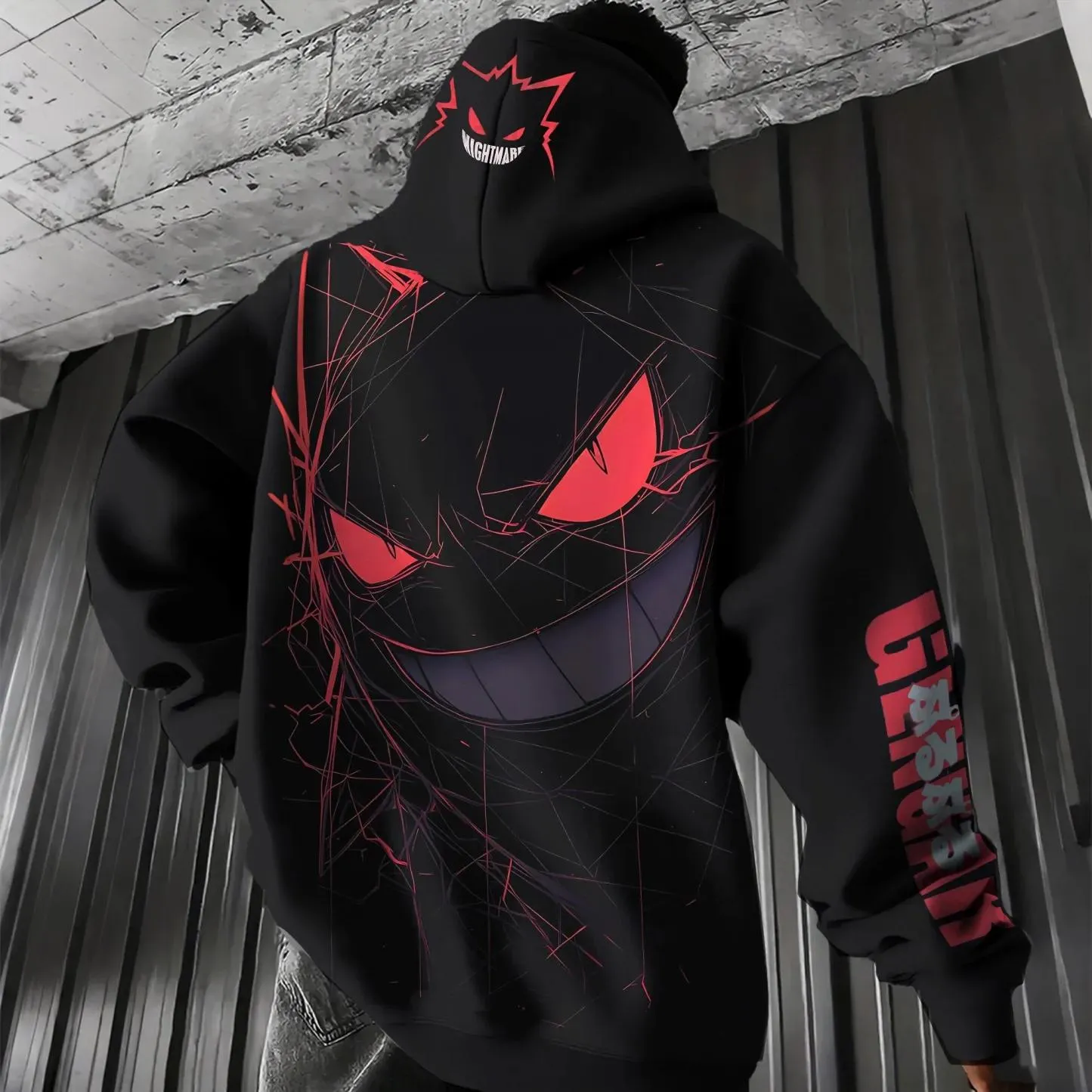 Pokémon Unisex Anime Gengar Hoodie-Anime x kingdom
